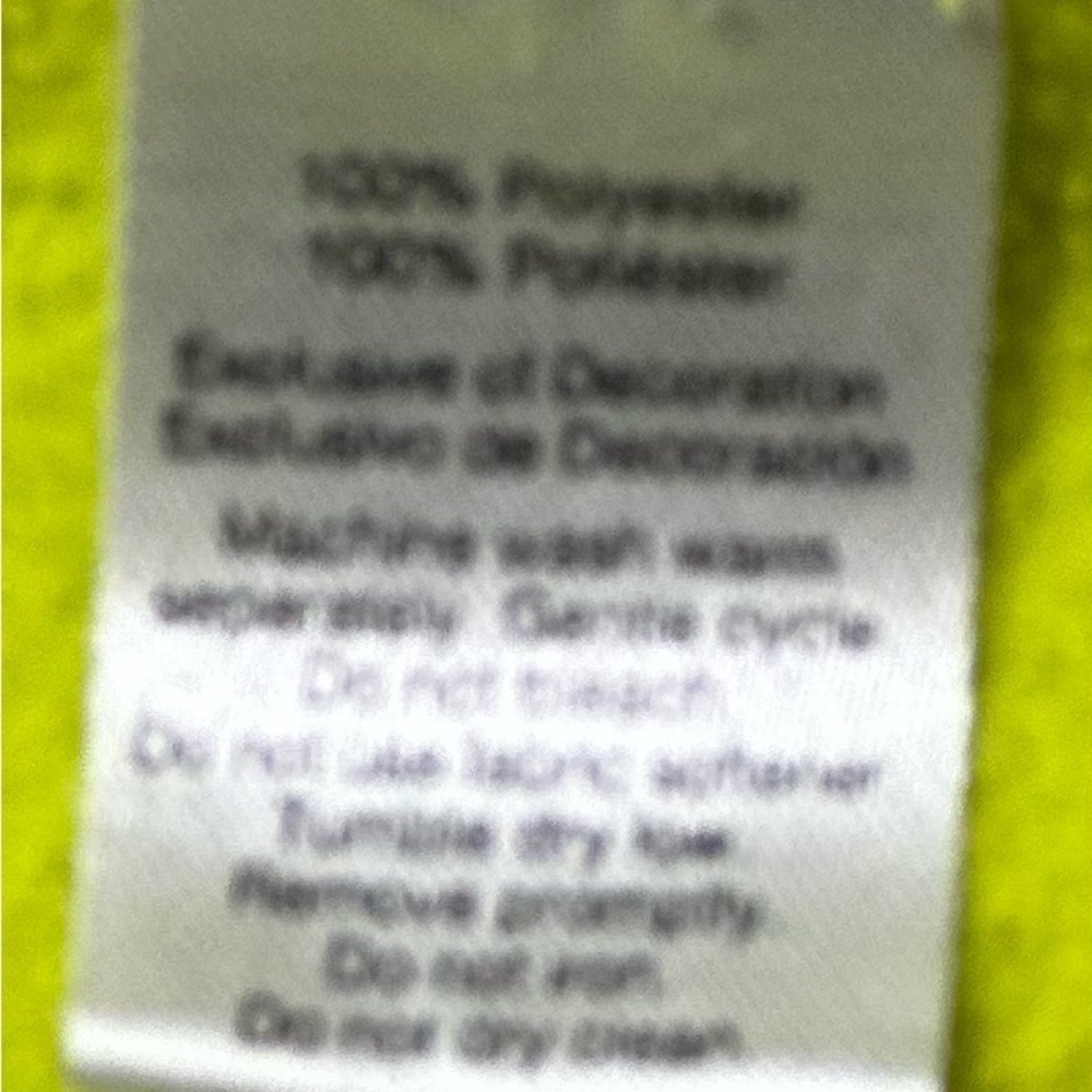 Eddie Bauer 1/4 Zip Pullover Fleece Lime Green Blue Women size Small - Picture 6 of 8